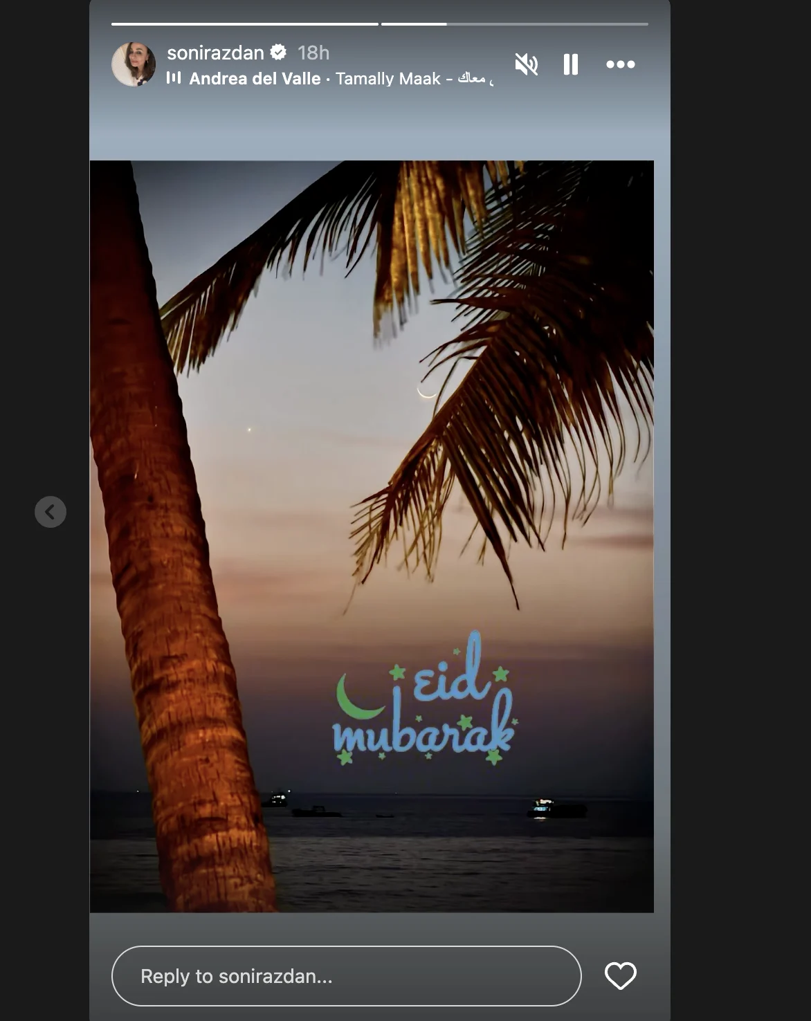 Soni Razdan wishes on Eid