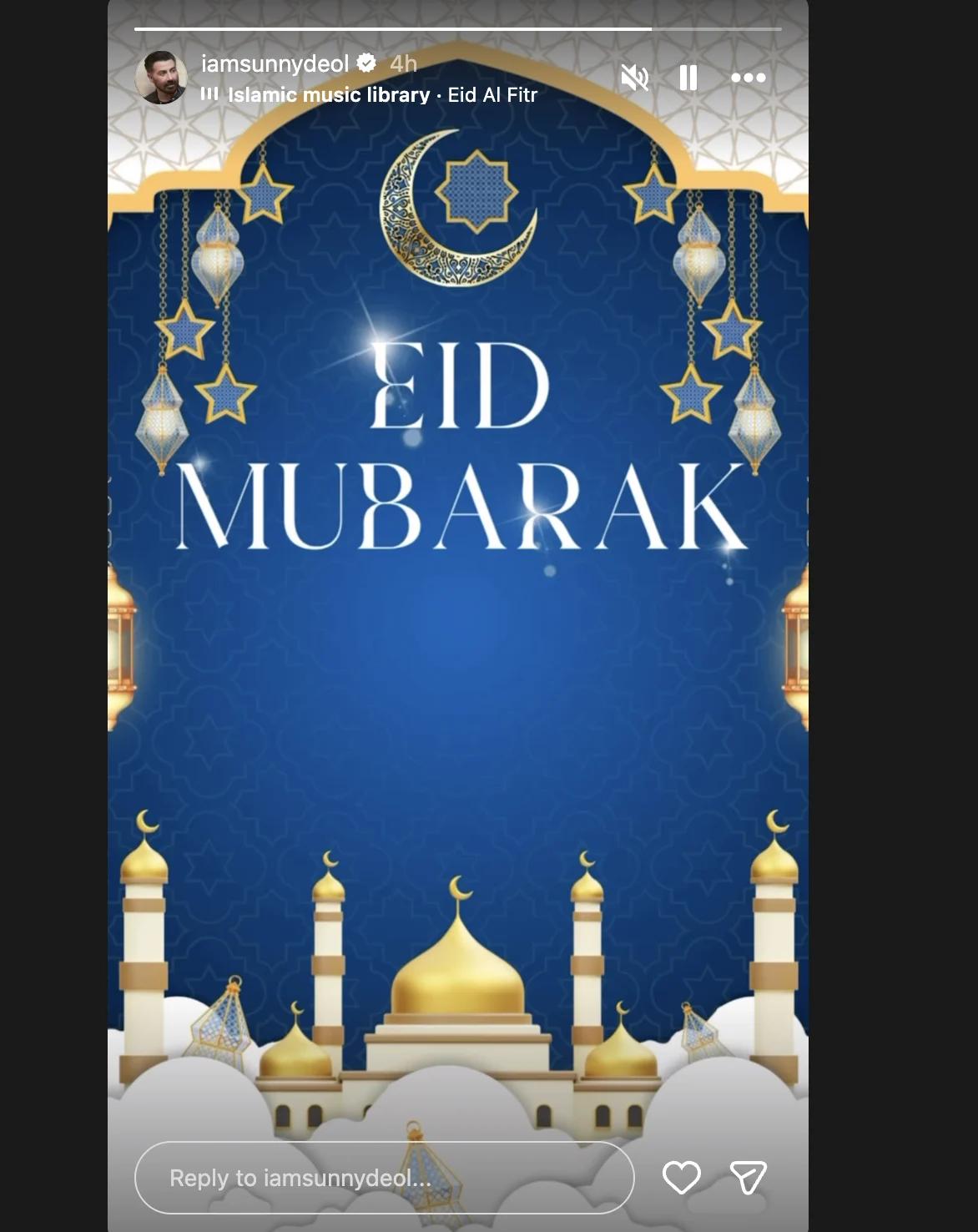 Sunny Deol wishes for Eid