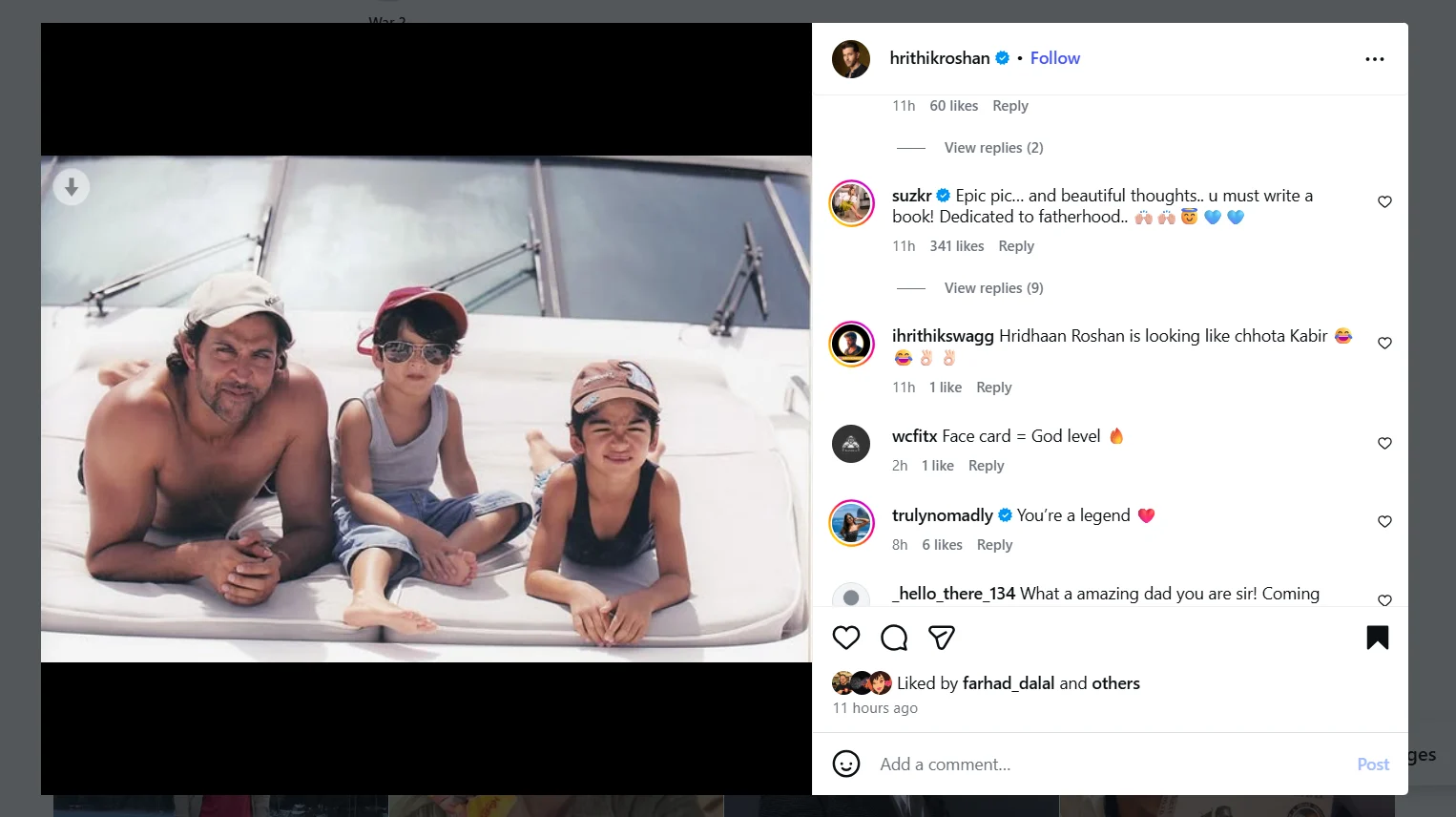 Sussane Khan REACTS To Hrithik's Post