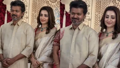 Vijay Thalapathy Makes Public Appearance With Trisha Krishnan In Chennai Wedding