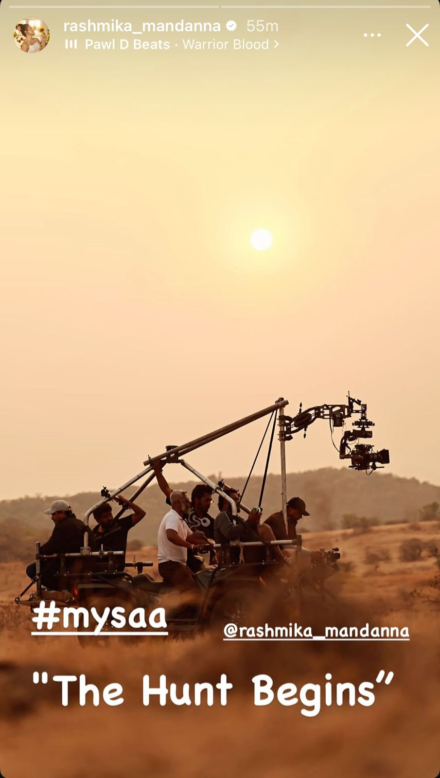 Rashmika Mandanna returns to the sets of Mysaa