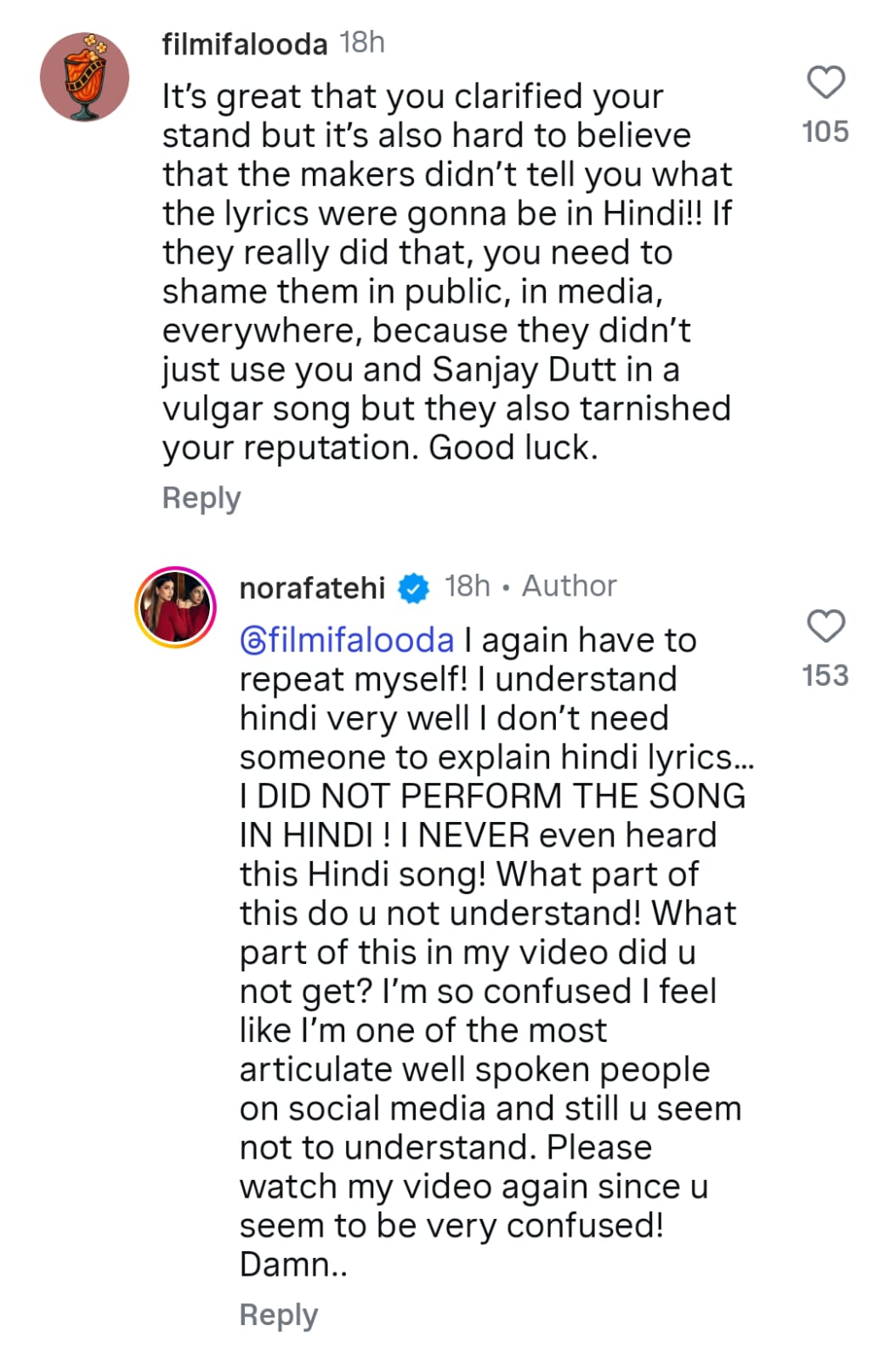 Nora Slams Trolls Questioning Her