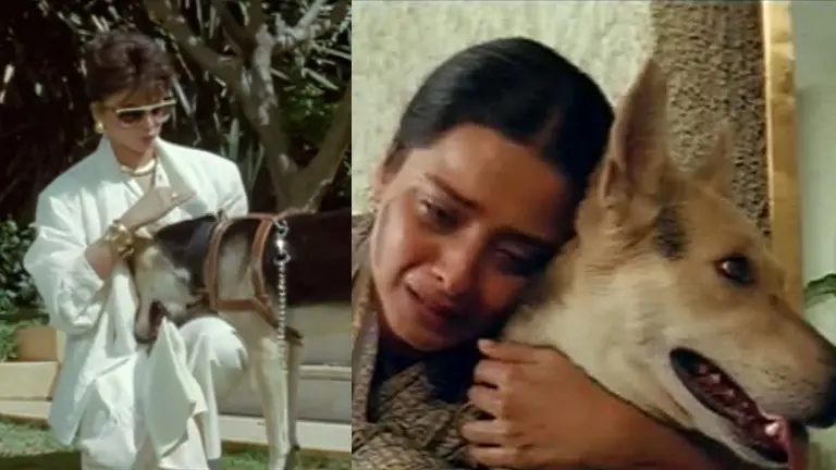 'Aarti' Rekha With Jumbo From Khoon Bari Maang