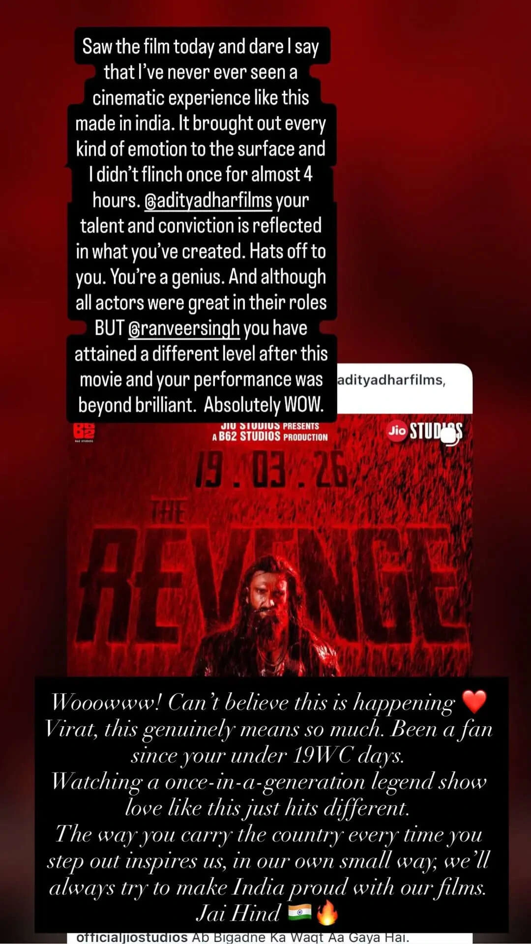 Aditya Dhar REACTS To Virat Kohli's Dhurandhar 2 Review