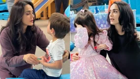 Preity Zinta Shares Glimpses Of Sweet Spring Break Moments With Twins