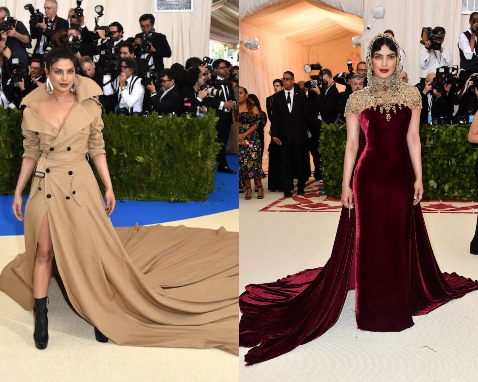 Priyanka Chopra's 2017 & 2018 Met Gala Look