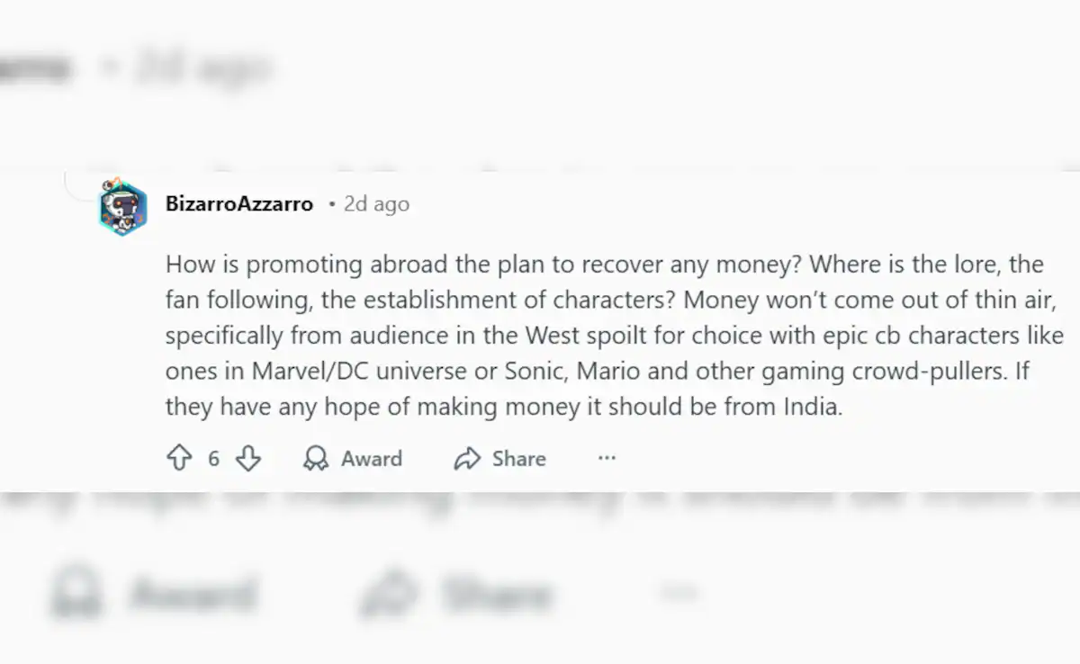 Reddit user on Ramayana being shown in LA not India