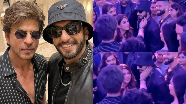 Shah Rukh Khan Lovingly Pats Ranveer Singh's Cheeks
