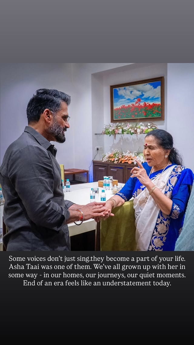 Suniel Shetty Mourns The Loss Of Asha Bhosle