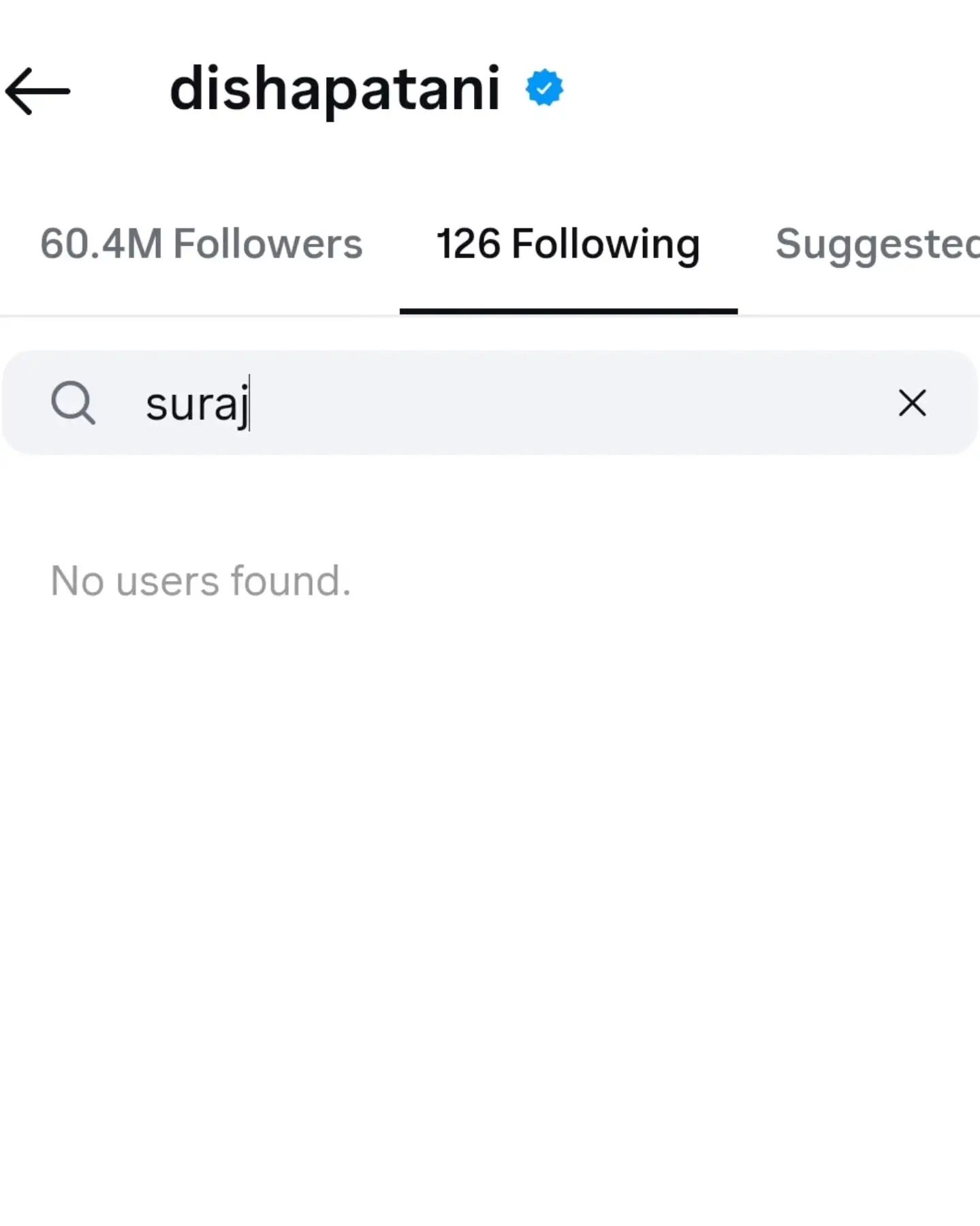 Disha Patani Unfollows Suraj Nambiar