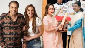 Esha Deol Dharmendra Hema Malini Padma Vibhushan