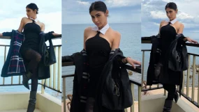 Mouni Roy Serves European Vibes In Sleek Monochrome Dress At Cannes 2026