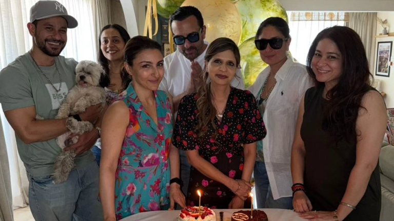 Saba Pataudi shares pics from her 50th birthday bash