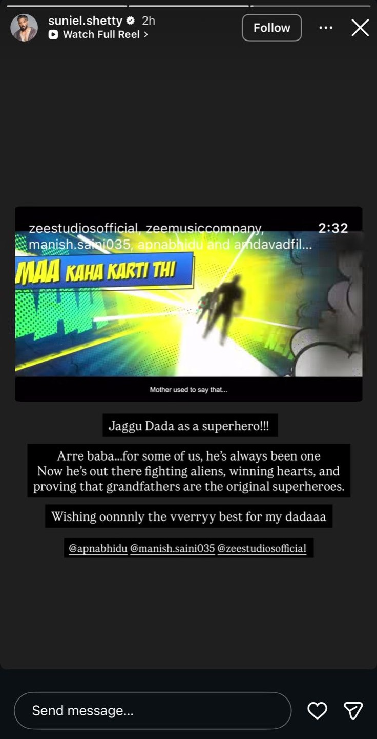Suneil Shetty Praises The Great Grand Superhero's Trailer