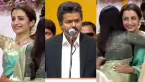 Trisha Krishnan Hugs Vijay Thalapathy's Mother, Sister As Actor Takes Oath As Tamil Nadu CM