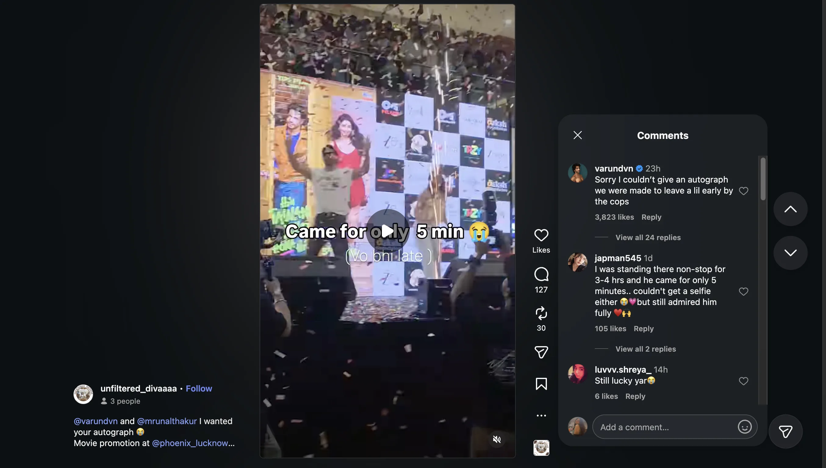Varun Dhawan Apolgises To Fans