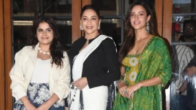 Madhuri Dixit, Triptii Dimri REACT To Videos Of Them Ignoring Influencer Dharna Amid Maa Behen Promotions
