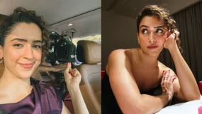 Sanya Malhotra Drops Captivating BTS Glimpses From Sundar Poonam Sets