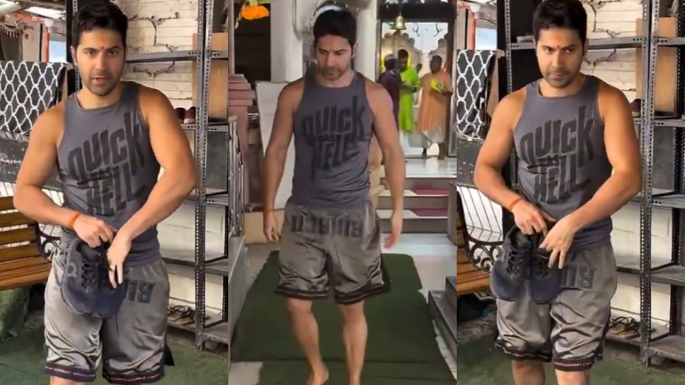 Varun Dhawan Gets Trolled After Wearing Shorts To Temple
