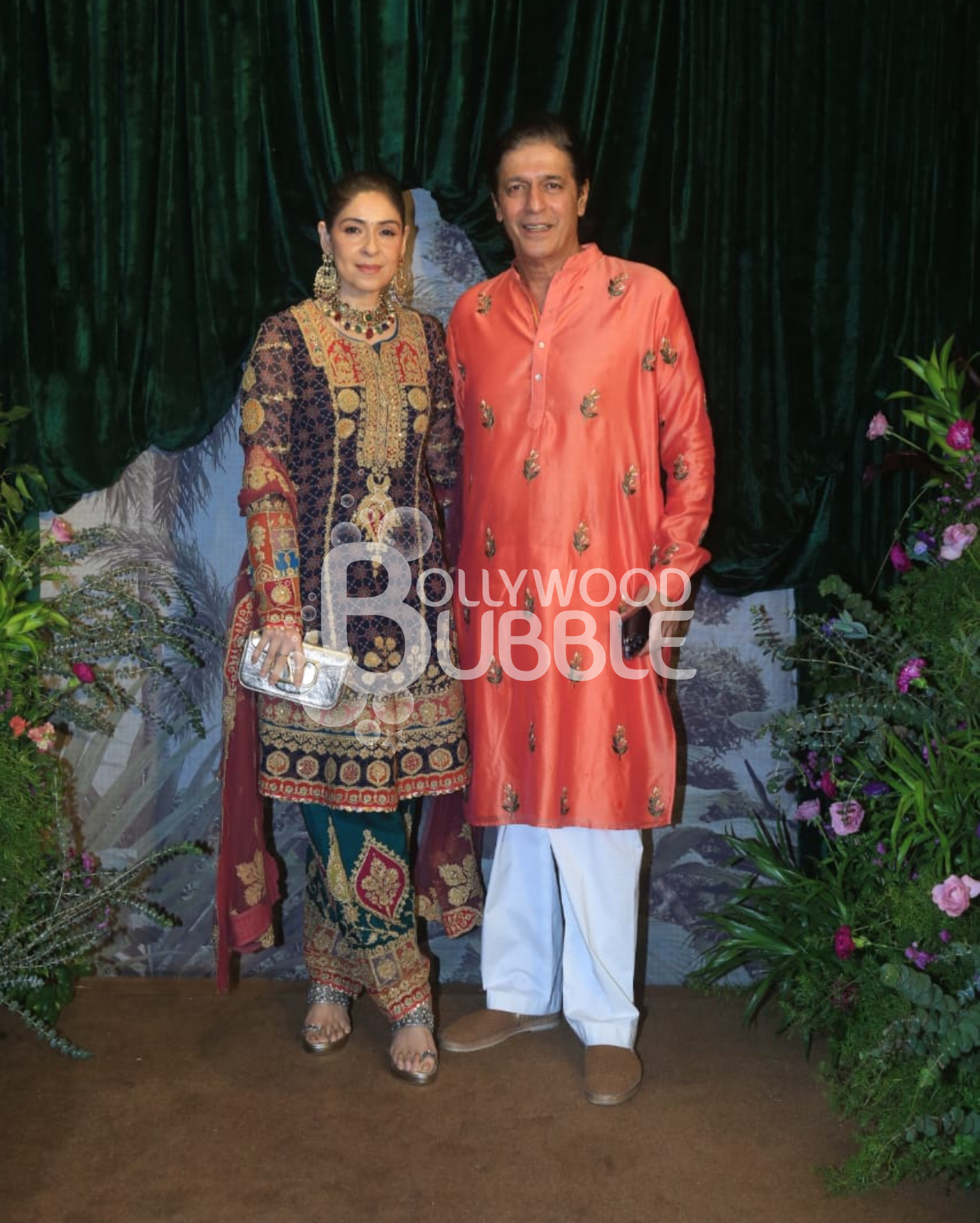 Chunky Panday and Bhavna Pandey at Anshula-Rohan’s Wedding Reception
