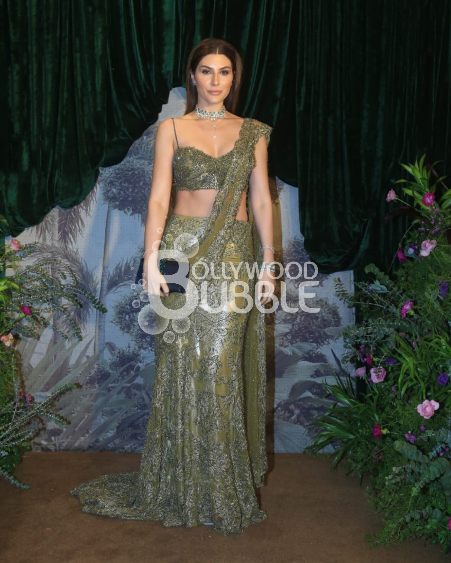 Elnaaz Norouzi at Anshula-Rohan’s Wedding Reception