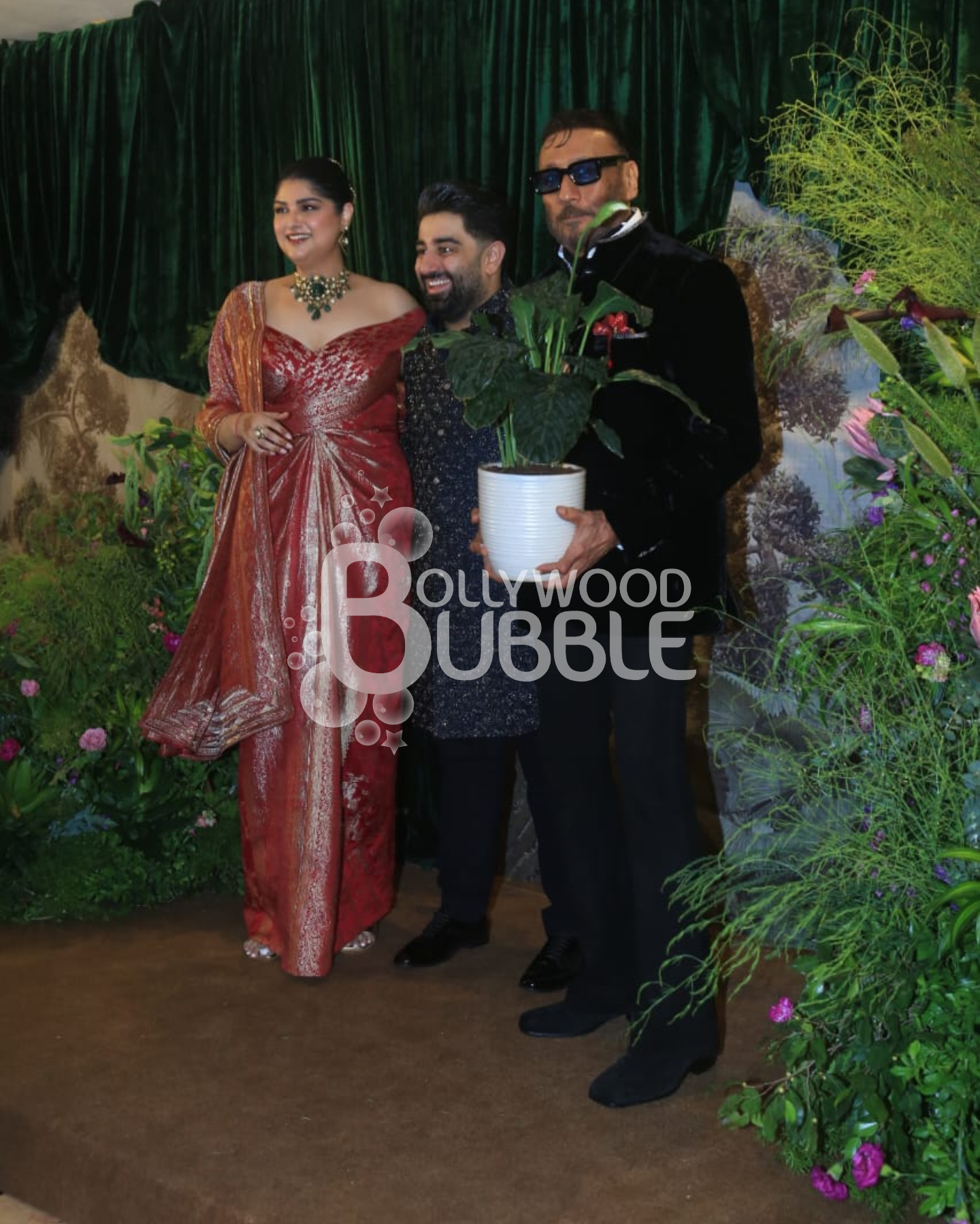 Jackie Shroff at Anshula-Rohan’s Wedding Reception