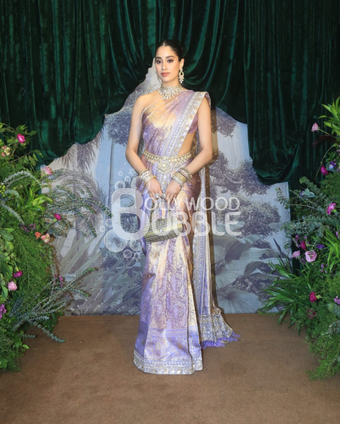 Janhvi Kapoor at Anshula-Rohan’s Wedding Reception