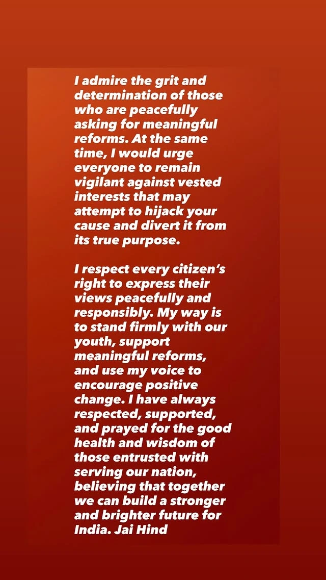 Maddy’s message continues