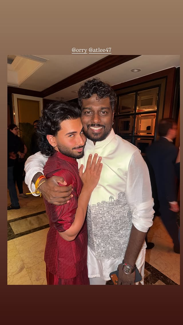 Orry & Atlee At Anshula's Wedding Reception