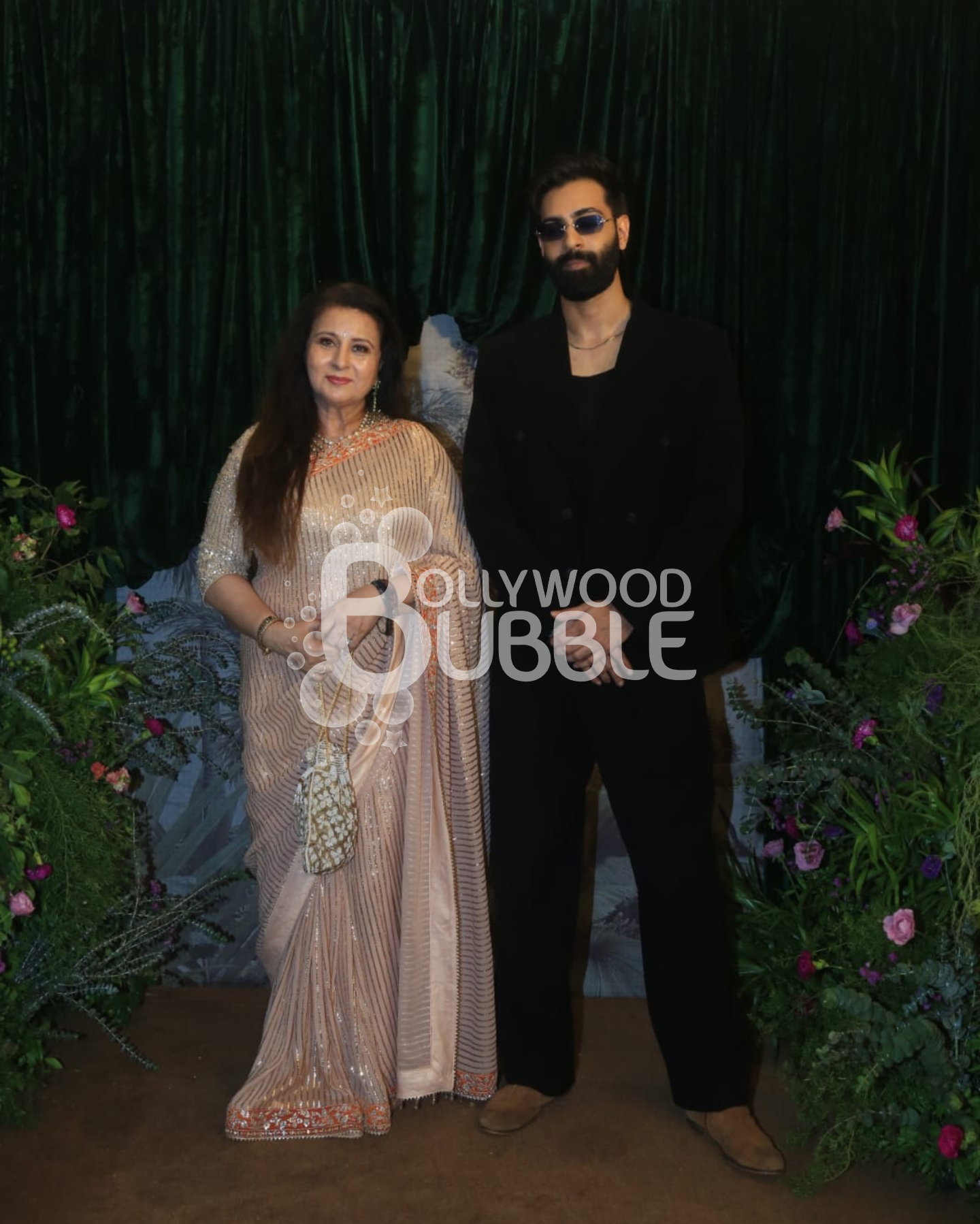 Poonam Dhillon at Anshula-Rohan’s Wedding Reception