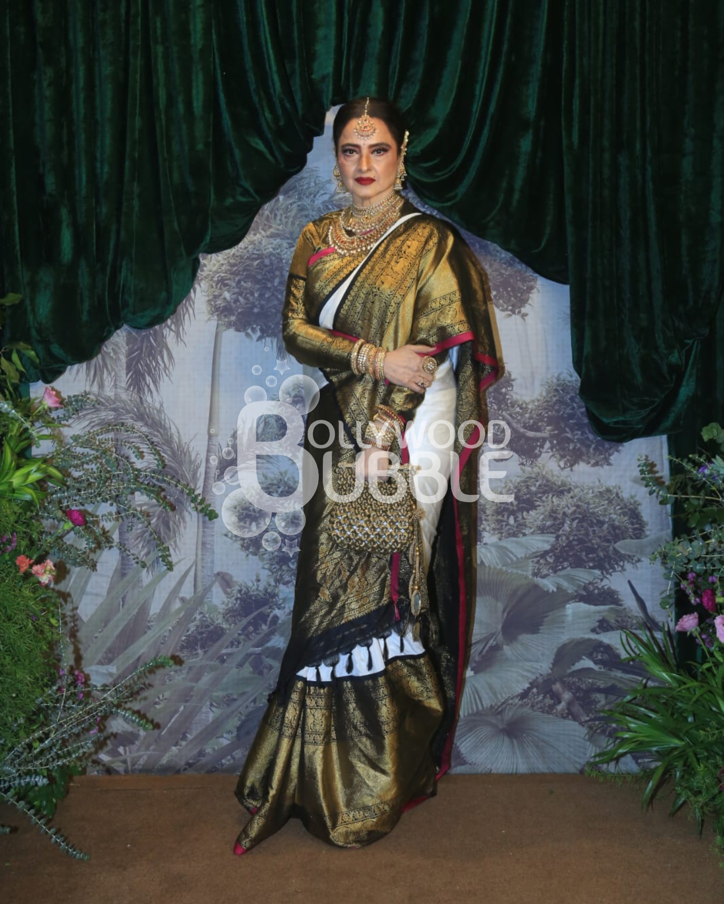 Rekha at Anshula-Rohan’s Wedding Reception