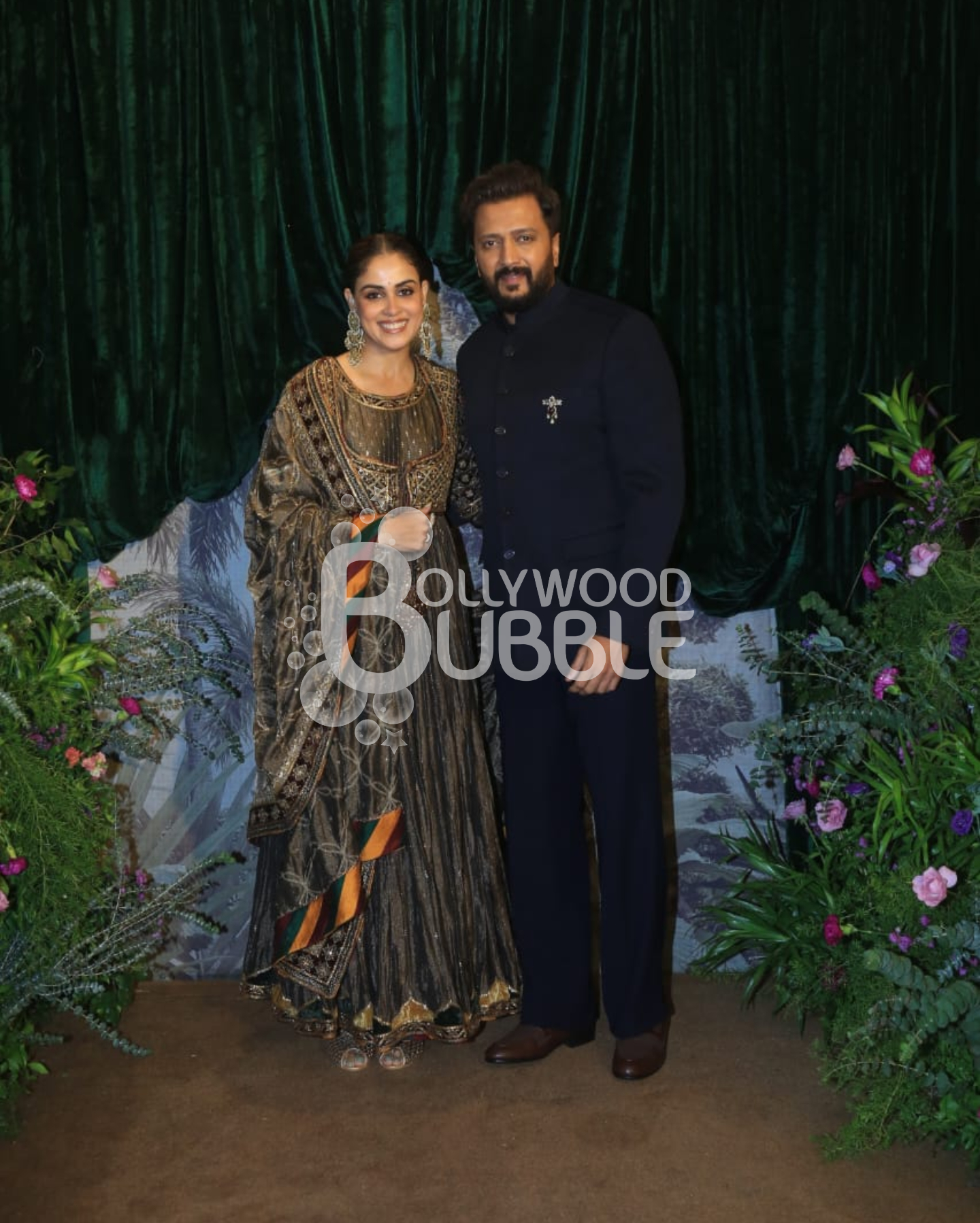 Riteish Deshmukh and Genelia at Anshula-Rohan’s Wedding Reception