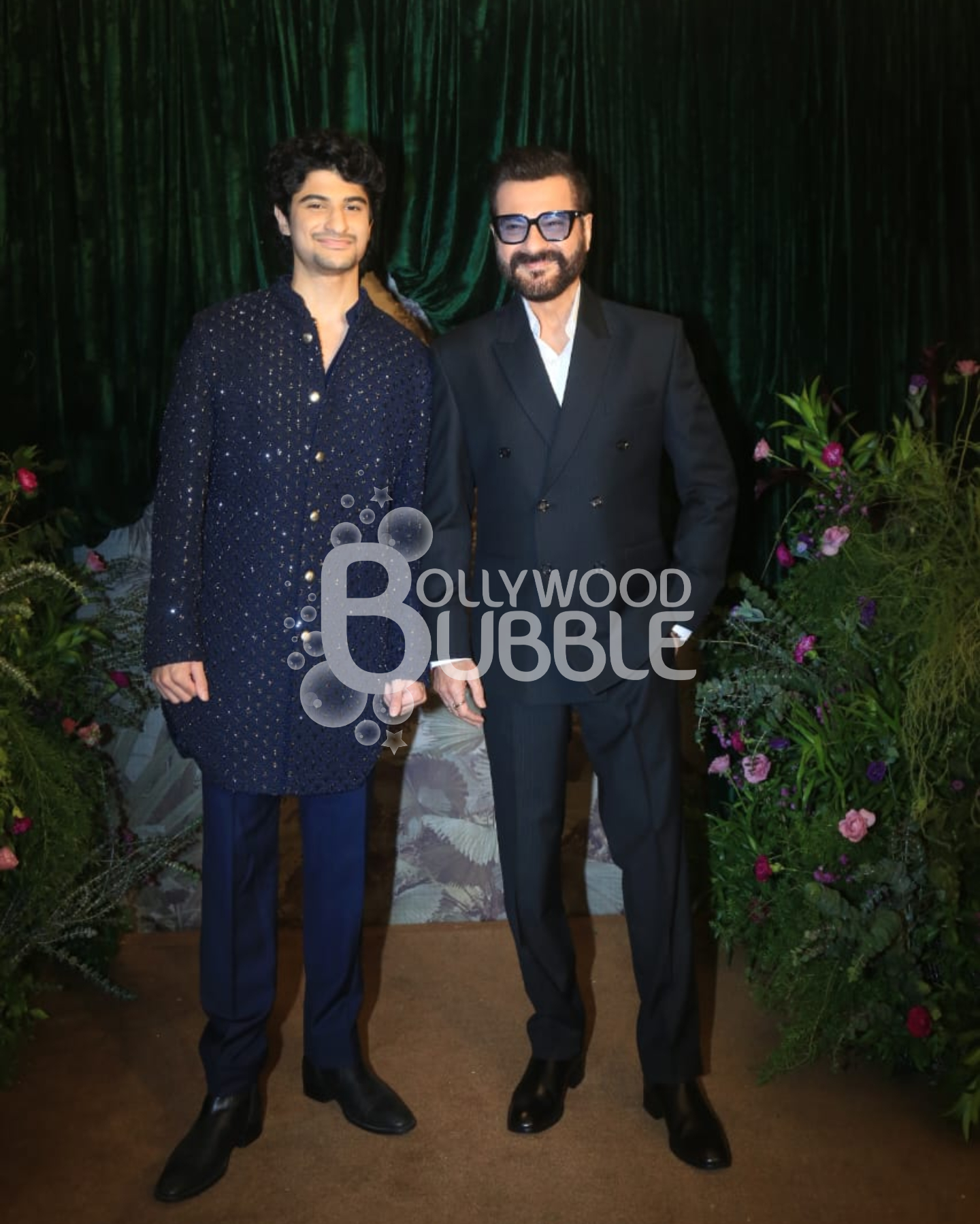 Sanjay Kapoor and son Jahaan at Anshula-Rohan’s Wedding Reception