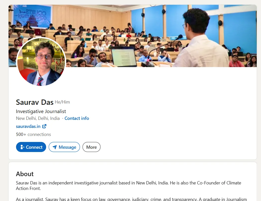Saurav Das- CJP Spokesperson