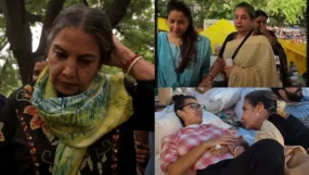 Shabana Azmi Suffers Asthma Attack Due To Tear Gas During CJP Protest