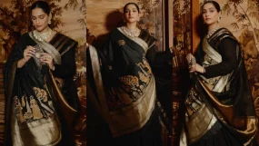 Sonam Kapoor Combines Heritage And Modernity In Understated Black Anarkarli Glam Look