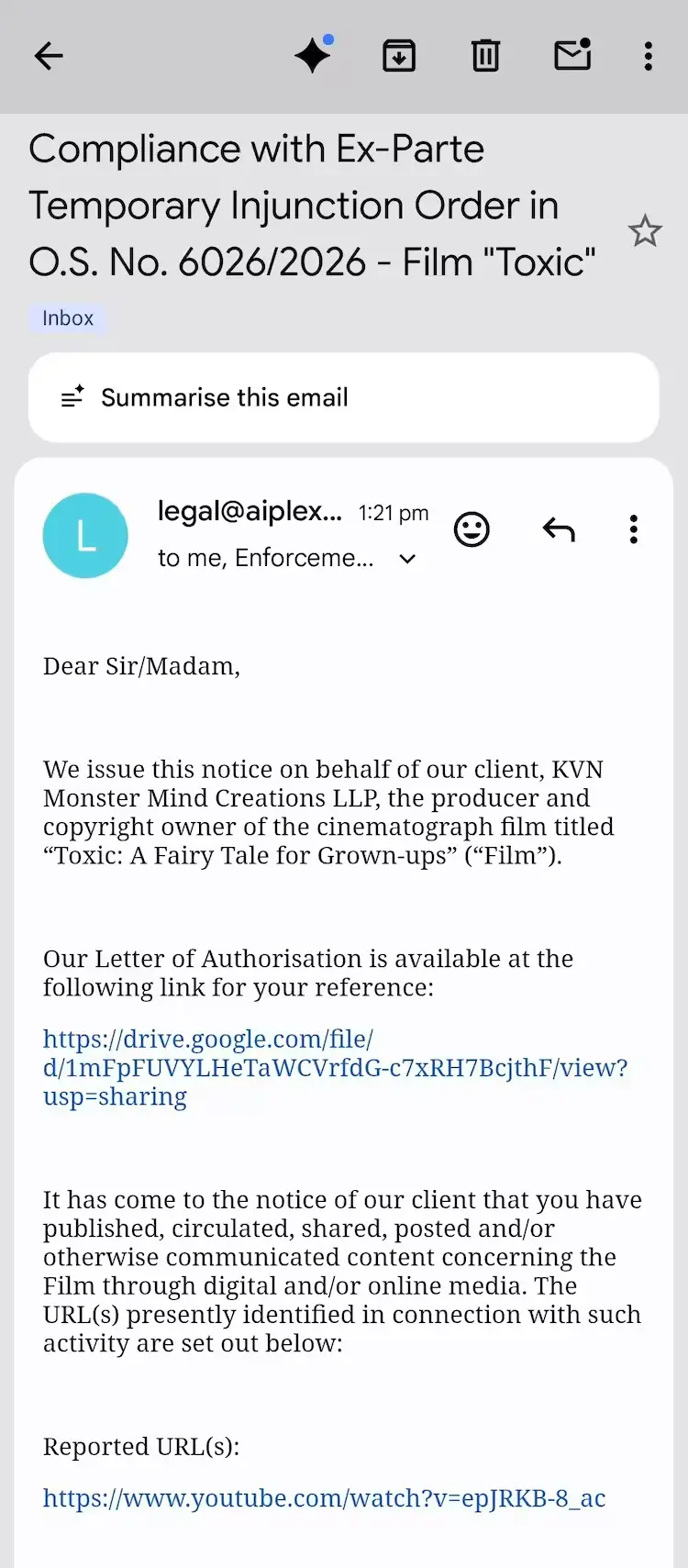 YouTubers, influencers get legal notice