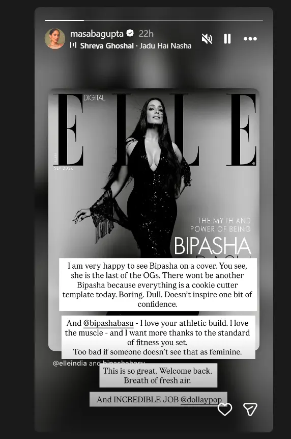 Masaba Gupta Praises Bipasha Basu & Takes A Dig At Mrunal Thakur