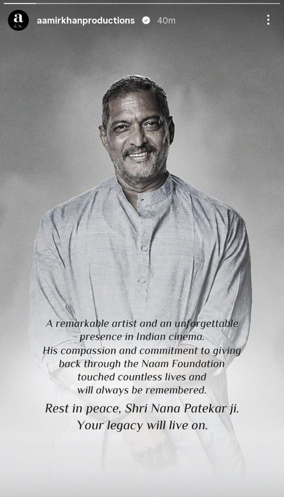 Aamir Khan Productions Nana Patekar