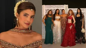 Priyanka Chopra Celebrates Diwali In Los Angeles With Nick Jonas, Stuns In Burgundy-Gold Gown