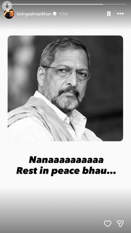 Salman Khan Mourns Nana Patekar
