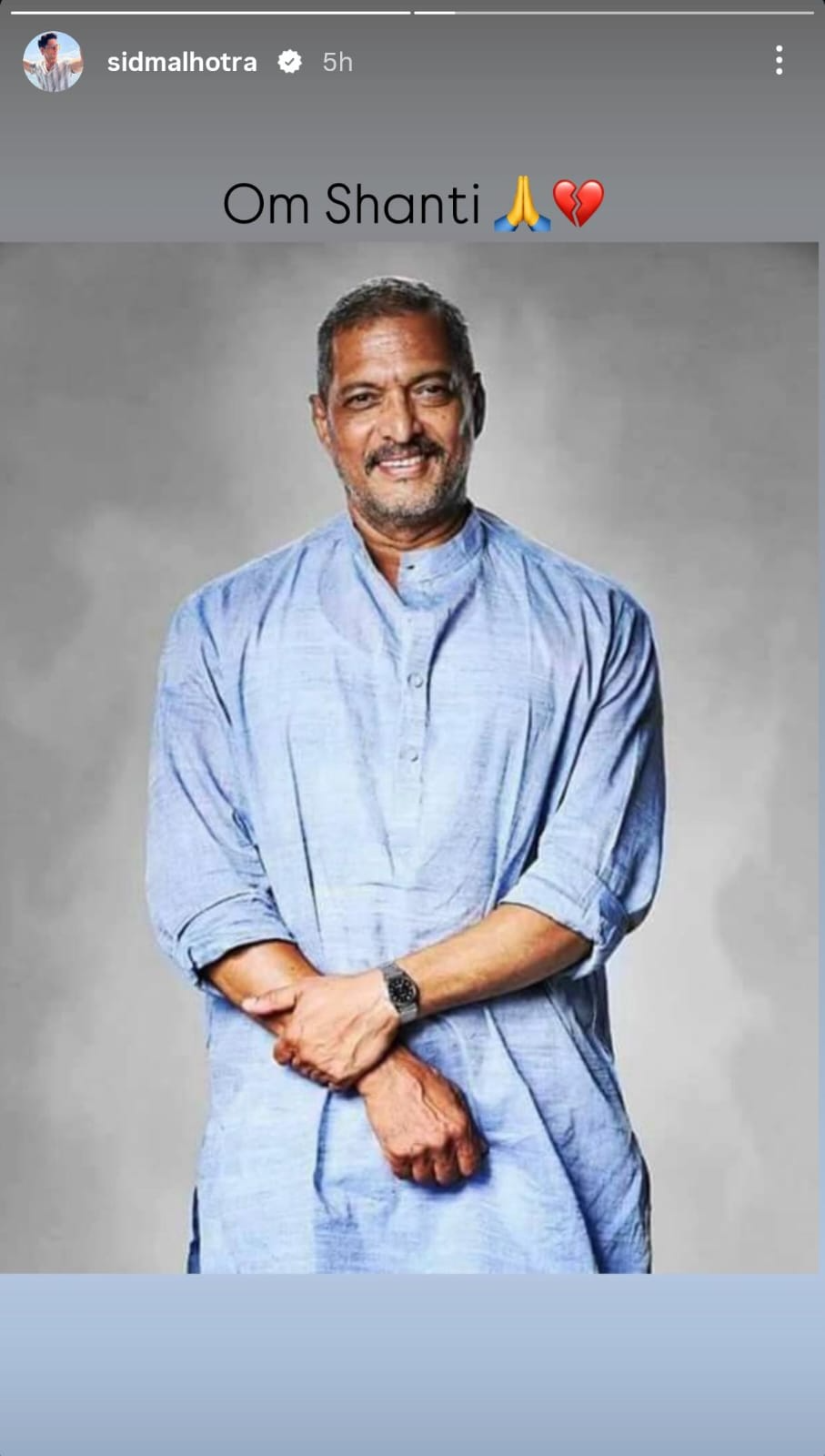 Sidharth Malhotra Nana Patekar